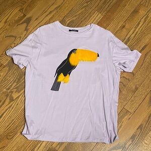 Zara bird t shirt